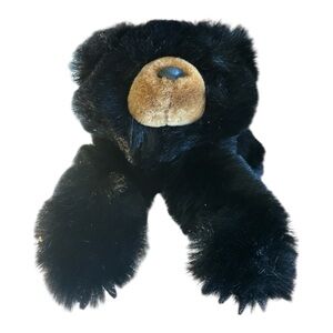 Purr-fection by MJG Vintage Black Bear Plush with Claws 1992
